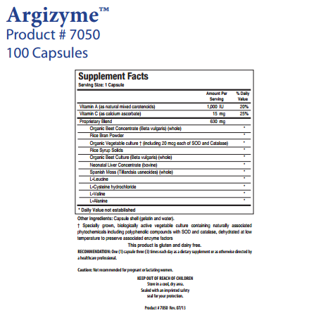 Argizyme by Biotics Research