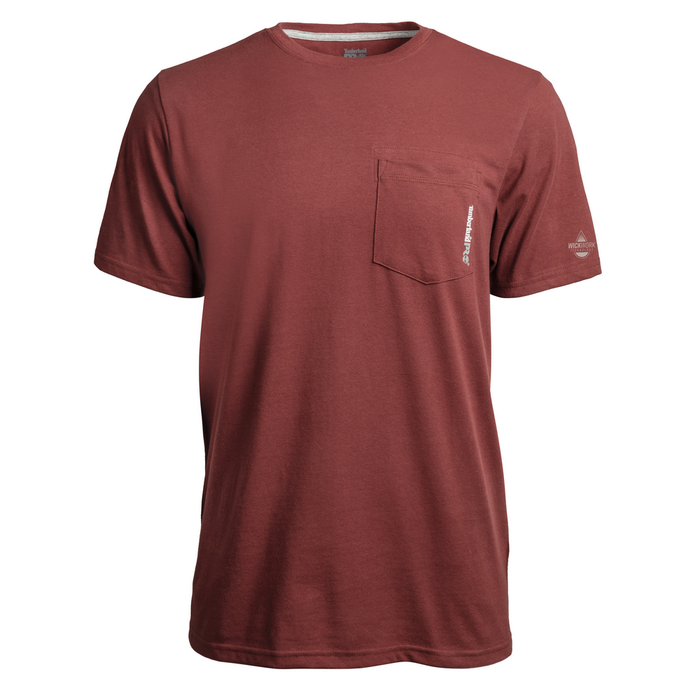 BASE PLATE BLENDED SHORT SLEEVE T-SHIRT - 644-Maroon | Timberland PRO TB0A1HNS
