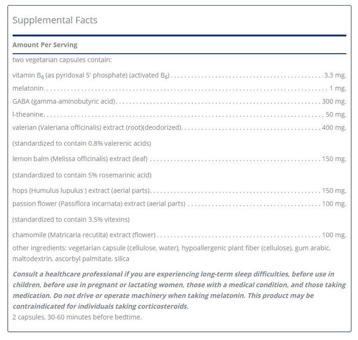 Best-Rest Formula 120 capsules by Pure Encapsulations