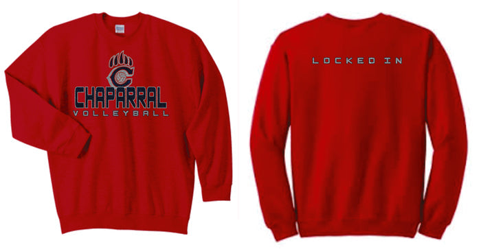 Chap Volleyball 2019 Crew Neck Sweatshirt- Matte or Glitter