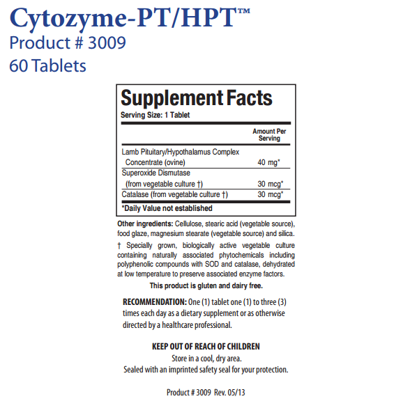 Cytozyme-PT/HPT by Biotics Research