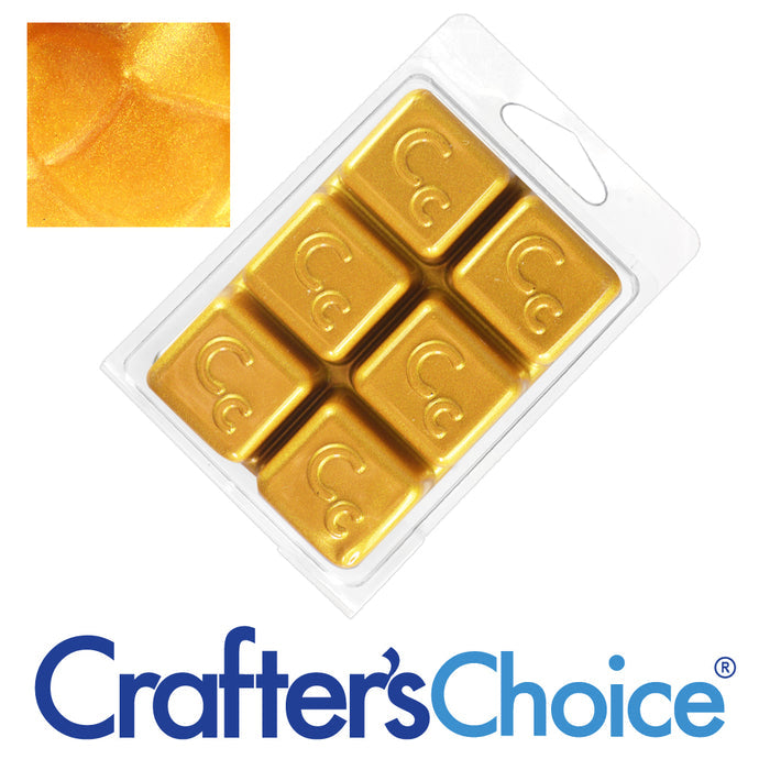 Dark Gold Shimmer Mica Soap Color Blocks