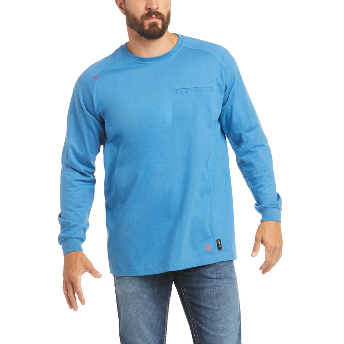 FR AIR LIFE ON THE LINE GRAPHIC LONG-SLEEVE TOP - 400-Blue | Ariat 10035556