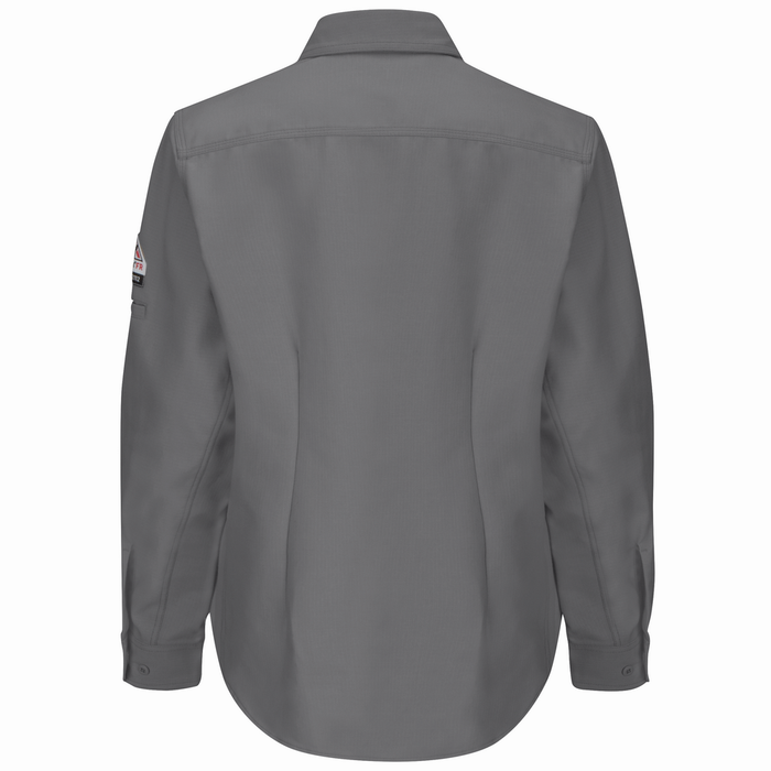 FR IQ SERIES LONG SLEEVE SHIRT - GY-Grey | Bulwark QS41