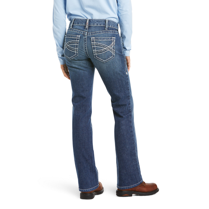 FR MID RISE ENTWINED BOOT CUT JEAN - 400-Blue | Ariat 10019544