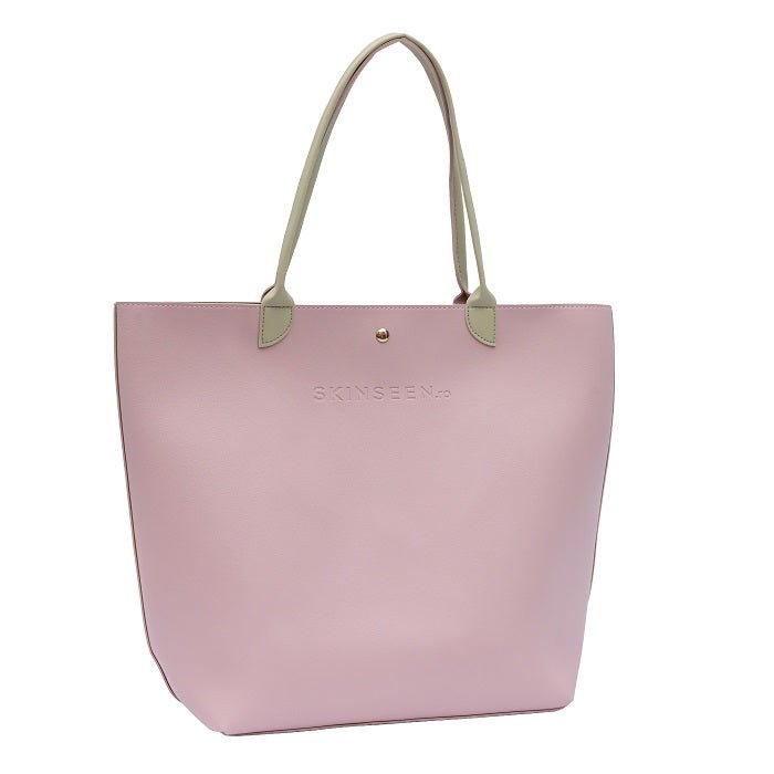 GLOW ON THE GO TOTE BAG - PINK - Geanta Roz Pudra De Umar Versatila - skinseen.ro