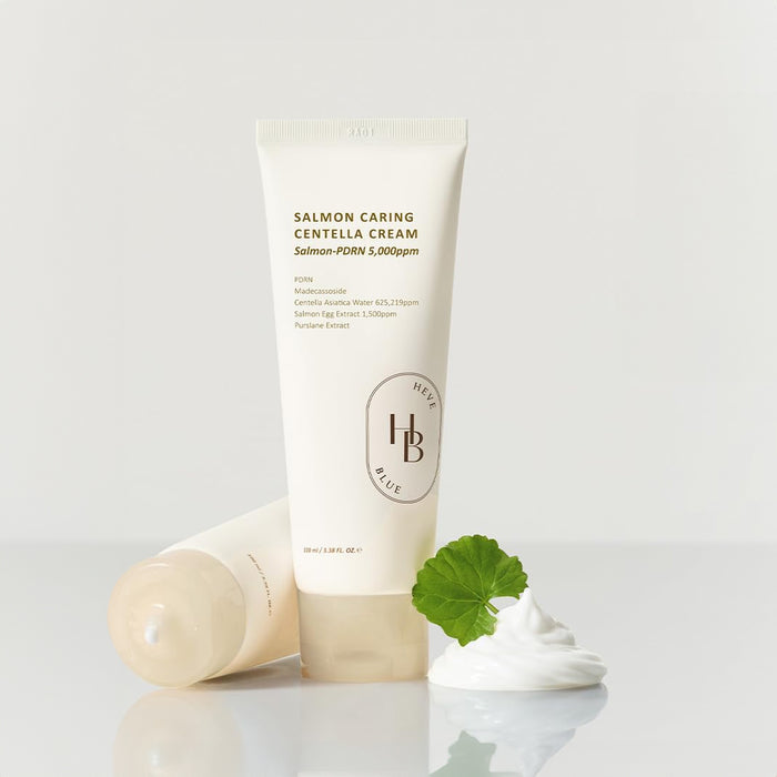 HEVEBLUE Salmon Caring Centella Cream - veido kremas