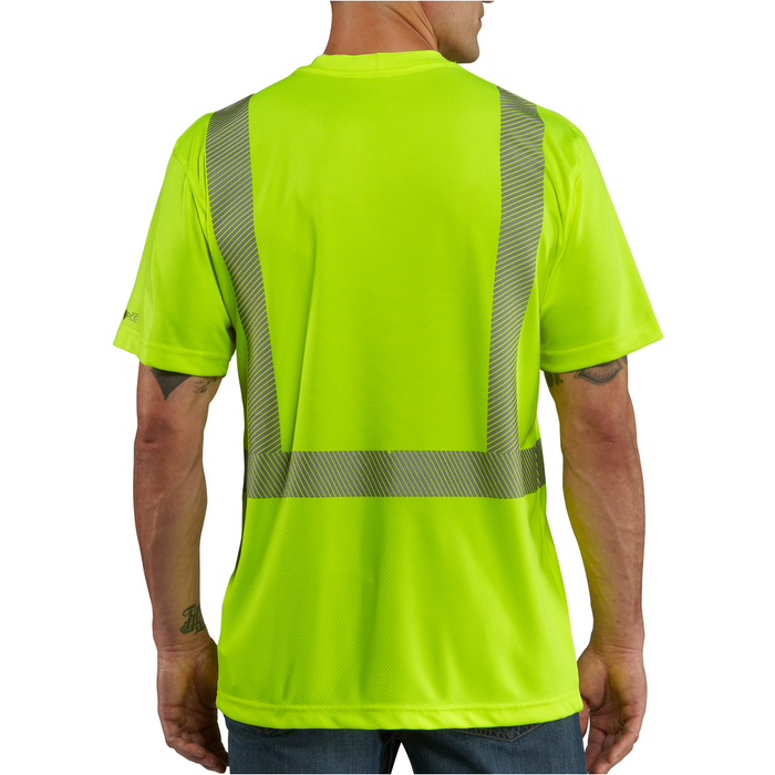 HI-VIS FORCE SHORT SLEEVE CLASS 2 TEE - 323-Brite Lime | Carhartt 100495