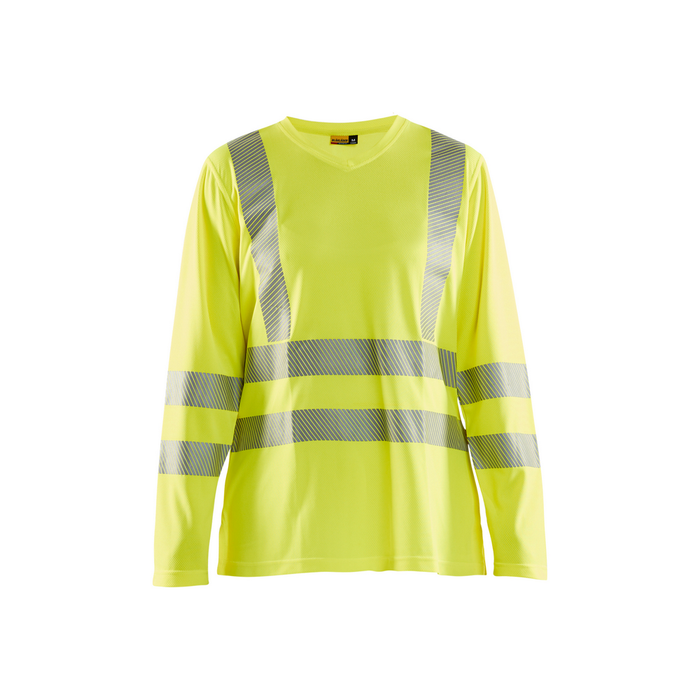 HI-VIS T-SHIRT LONG-SLEEVE - 3300-Hi-Vis Yellow | Blaklader 34971013