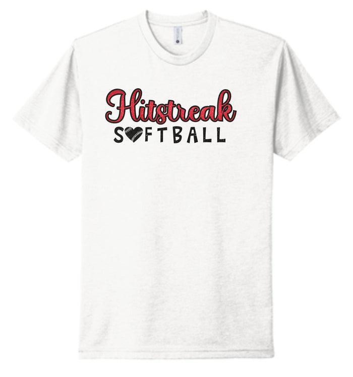 Hitstreak Unisex SOFTBALL Tee- matte and glitter
