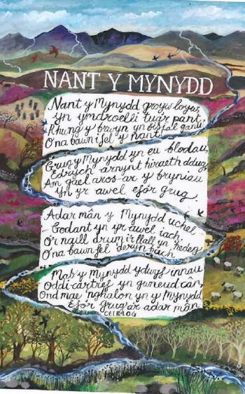 Individual Card 'Nant y Mynydd' by Lizzie Spikes