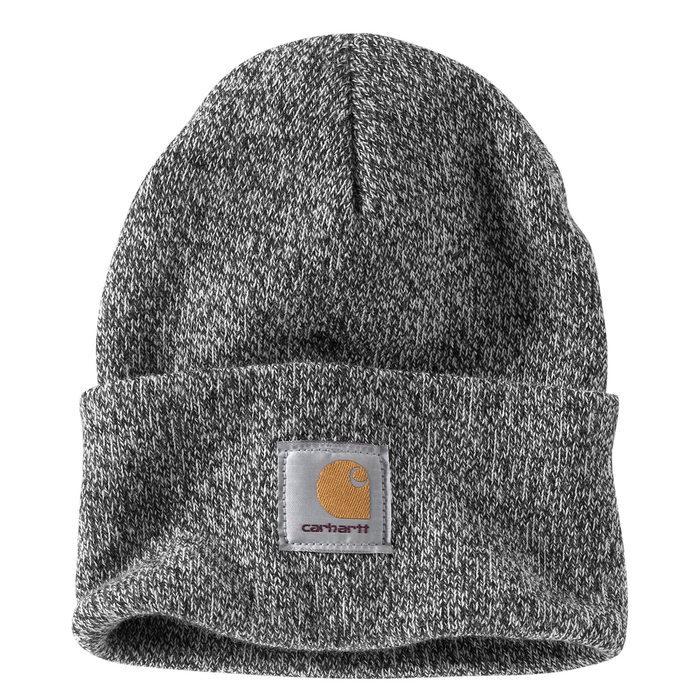 Knit Cuffed Beanie - 019-Black/White | Carhartt A18