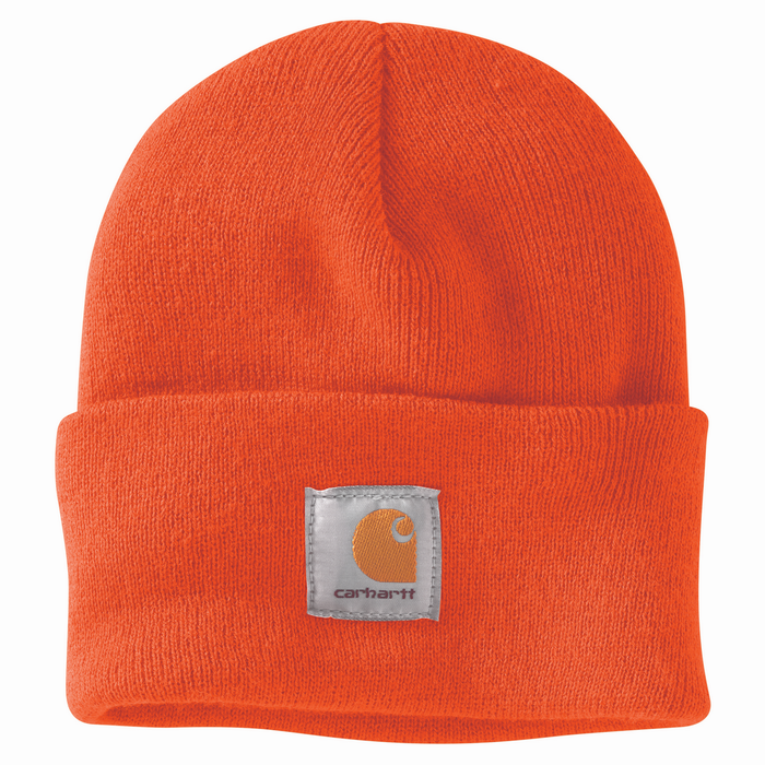 Knit Cuffed Beanie - BOG-Brite Orange | Carhartt A18