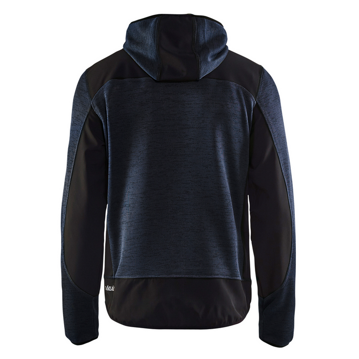 KNITTED ZIP FRONT JACKET - 8642-Dark Navy/Green | Blaklader 49402117