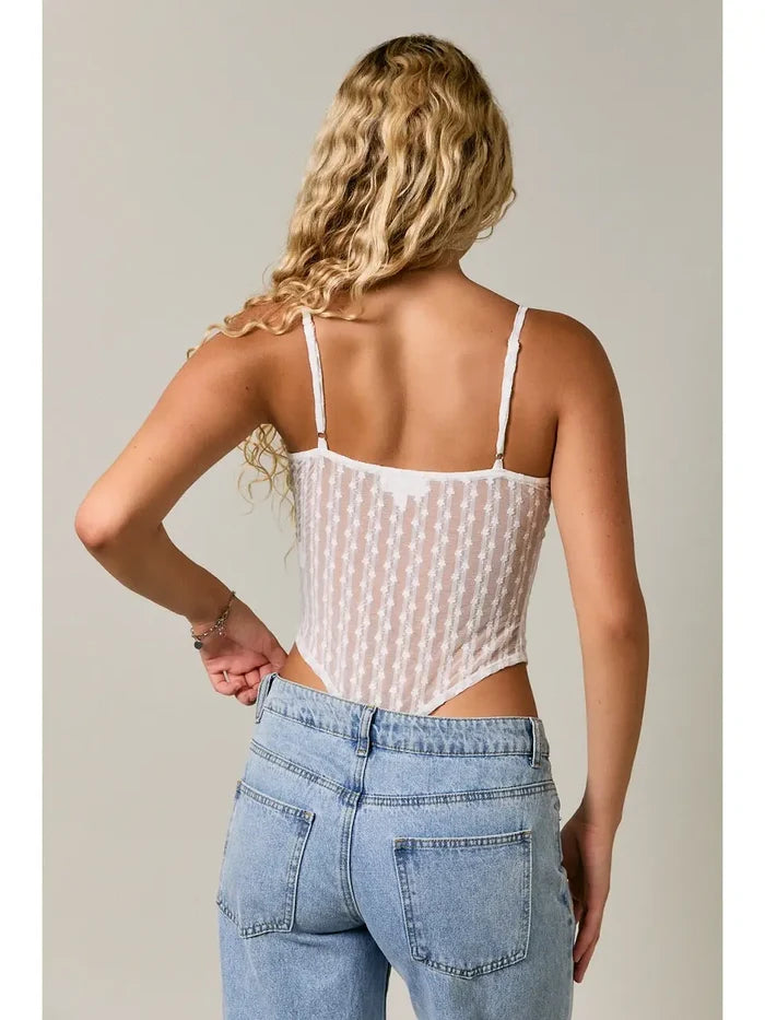 Lace Whisper Corset Top