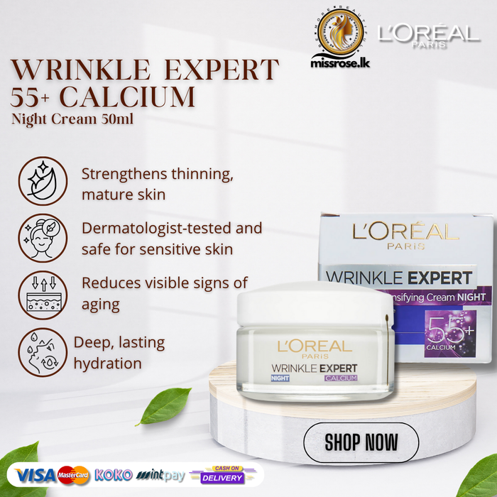 L’Oréal Paris Wrinkle Expert 55+ Calcium Night Cream – 50 ml