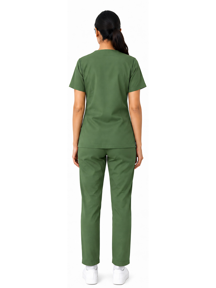 ONYX 4 POCKET MANDARIN WOMEN (GREEN) SCRUB