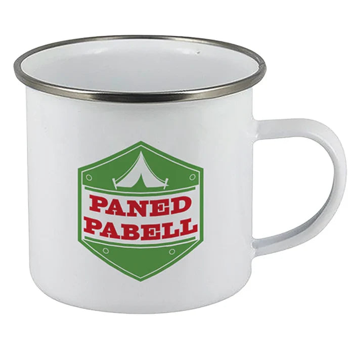 'Paned Pabell' Enamel Mug