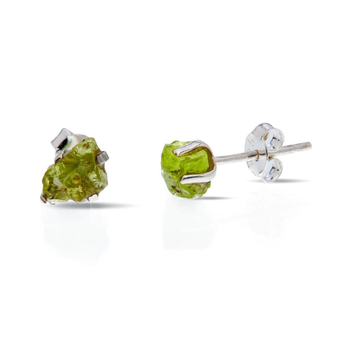 Peridot Silver Earrings