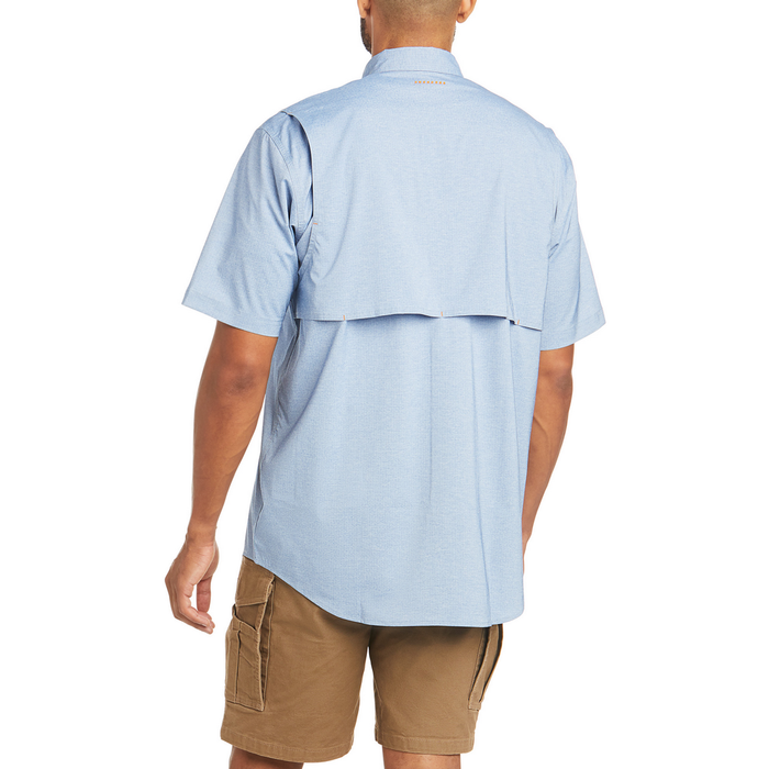 REBAR MADE TOUGH VENTTEK DURASTRETCH SHORT-SLEEVE WORK SHIRT - 400-Blue | Ariat 10035520