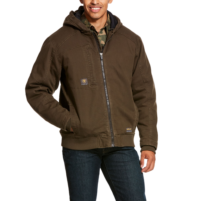 REBAR WASHED DURACANVAS INSULATED JACKET - 200-Brown | Ariat 10027860