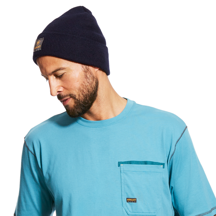 REBAR WATCH CAP NAVY - 410-Navy | Ariat 10024507
