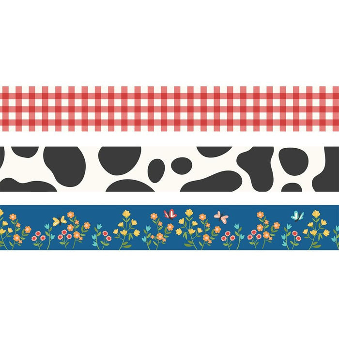 Simple Stories - Homegrown - Washi Tape - 3/Pkg. This package includes 3 rolls of washi tape, 15mm rolls; 50 feet. Made in USA. Available at Embellish Away located in Bowmanville Ontario Canada.