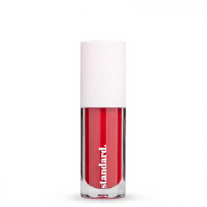 Standard Beauty - Dipped Strawberry Tinted Lip Glaze with Hyaluronic Acid & Tripeptides