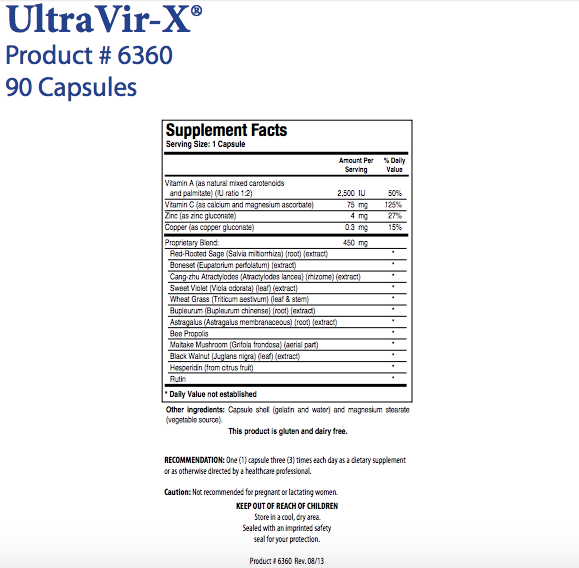 Ultravir-X by Biotics Research