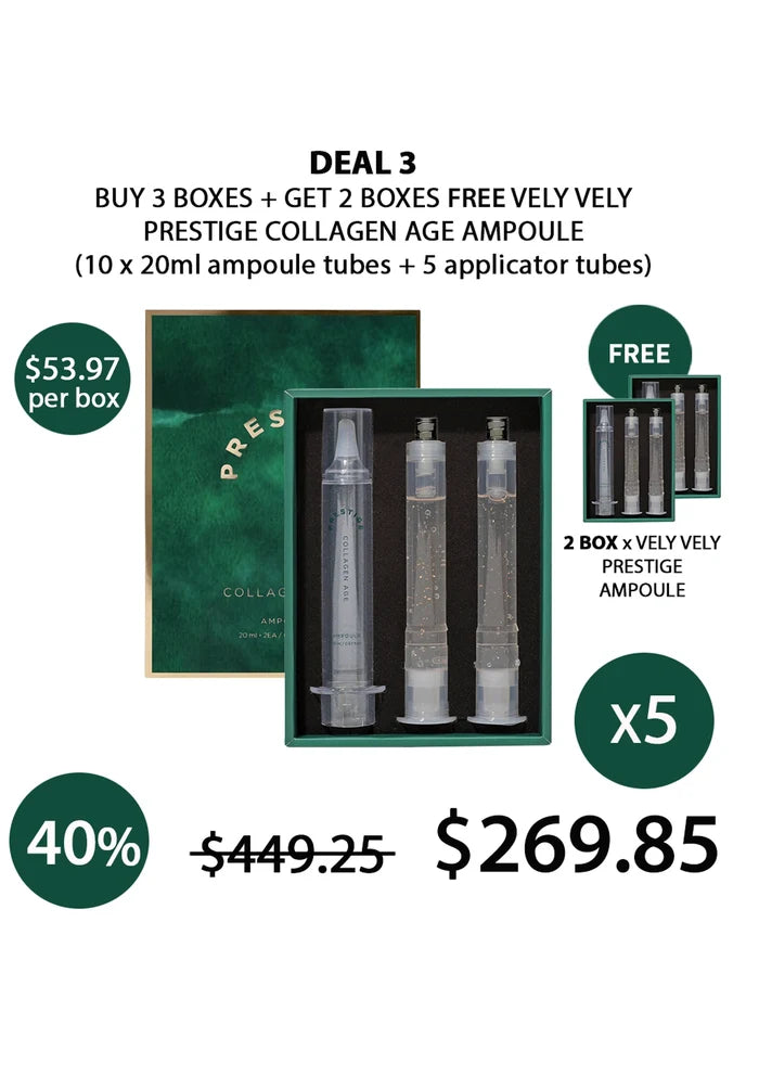 (BUY 3+2 FREE) VELY VELY PRESTIGE COLLAGEN AGE AMPOULE