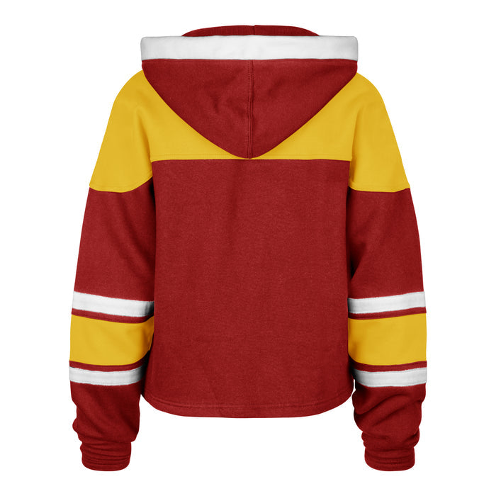 Women's Calgary Flames Cropped '47 LACER Hoodie