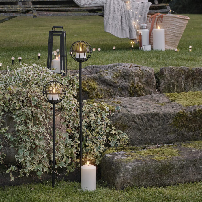 4 Outdoor TruGlow® Votive Candle Solar Stake Lights