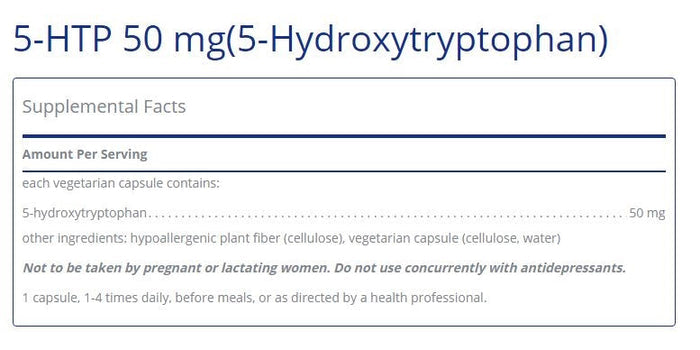 5-HTP 50mg 60 capsules by Pure Encapsulations