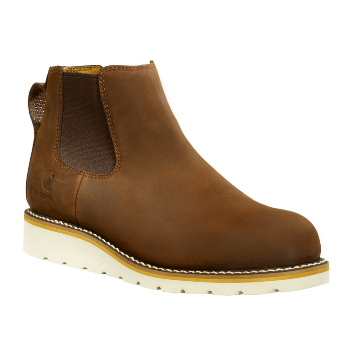 5-INCH CHELSEA PULL-ON NON-SAFETY TOE WEDGE BOOT - DKBRN-Dark Bison Oil Tanned | Carhartt FW5033-M