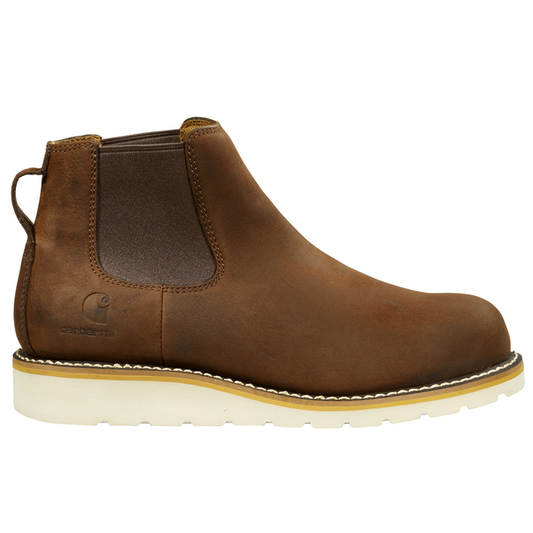 5-INCH CHELSEA PULL-ON WEDGE BOOT - DKBRN-Dark Bison Oil Tanned | Carhartt FW5025-W