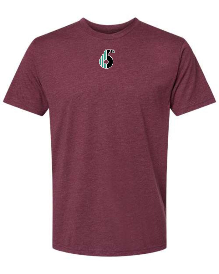 6th Tool  Unisex "6TH" Tee- matte and glitter
