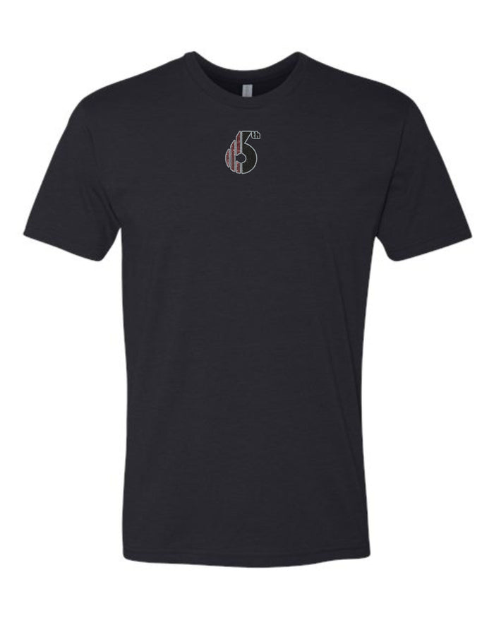 6th Tool  Unisex "6TH" Tee- matte and glitter