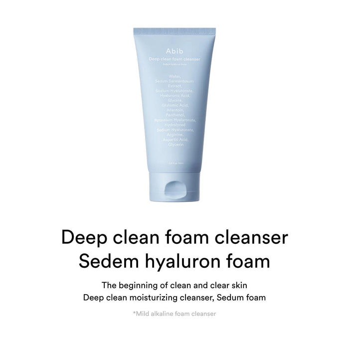 Abib Sedum Hyaluron Foam Deep Clean Foam Cleanser 150 mL