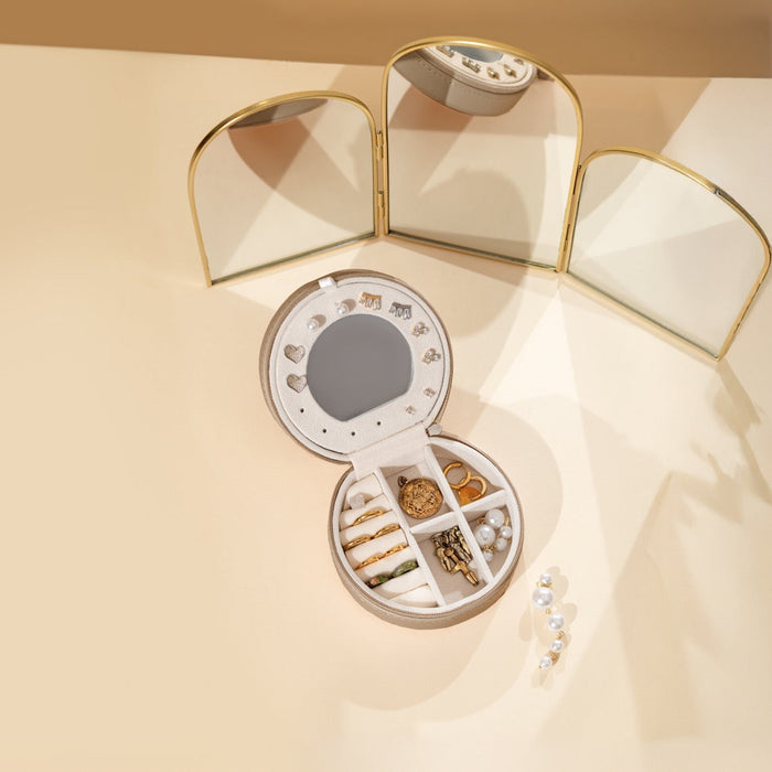 ADEL | Mini Travel Jewelry Case with Mirror