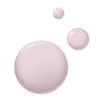 Three glossy, pale pink liquid droplets of LONDONTOWN's Afternoon Tea, each a different size, on a white background.