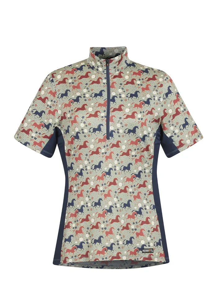 Aire Ice Fil® Oyster Short Sleeve Shirt -  Print