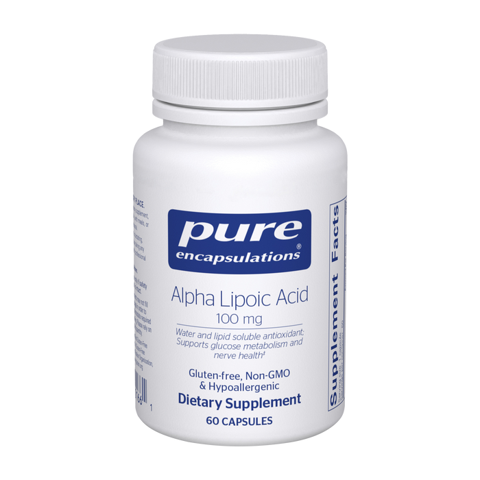 Alpha Lipoic Acid 100 mg 60 Capsules by Pure Encapsulations