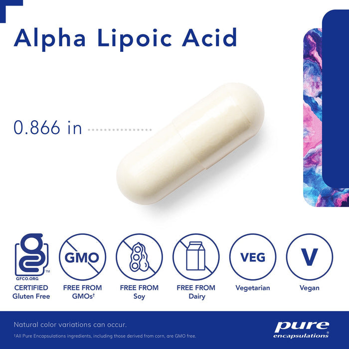 Alpha Lipoic Acid 100 mg 60 Capsules by Pure Encapsulations