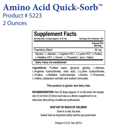 Amino Acid Quick Sorb by Biotics Research