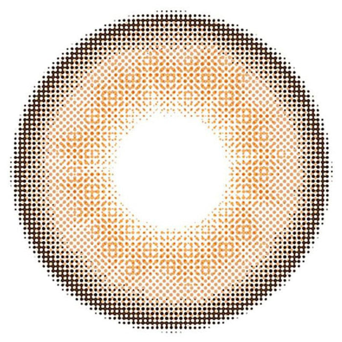 Design of the Ann365 Buttercup 1-Day Beige (10pk) prescription colour contact lens dailies from Eyecandys on a white background, showing the fine pixel detail and enlarging limbal ring.