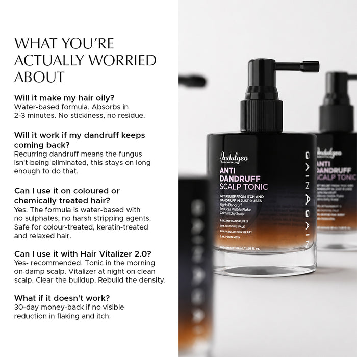 Anti Dandruff Scalp Tonic For Reduced Irritation & Scalp Health