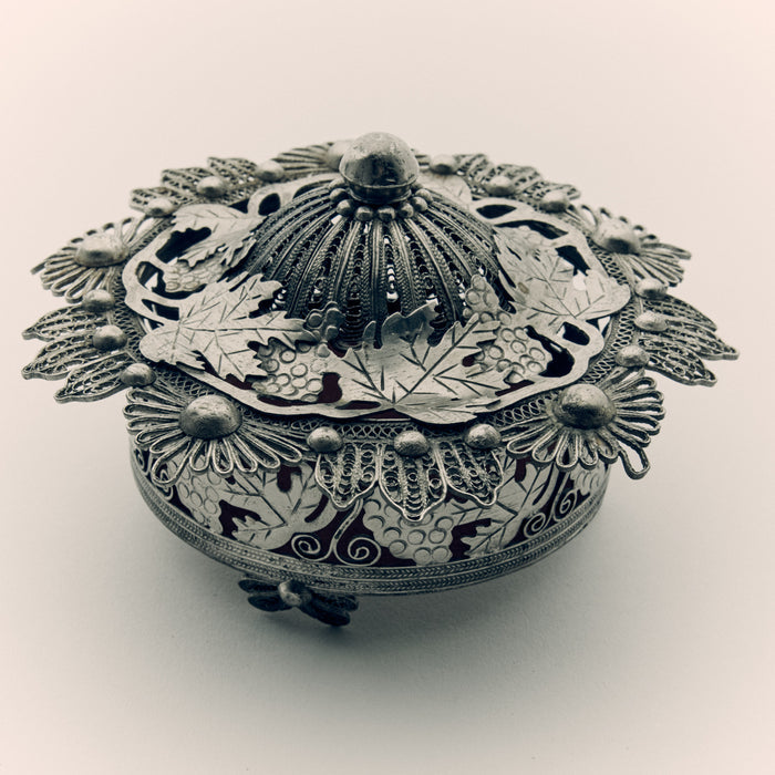 Antique Filigree Jewellery Box