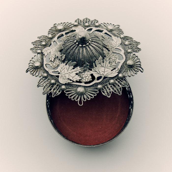 Antique Filigree Jewellery Box