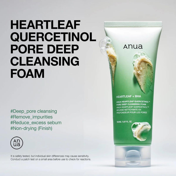 ANUA Heartleaf Quercetinol Pore Deep Cleansing Foam 150 mL