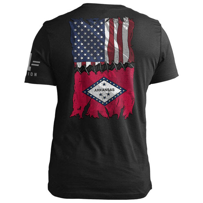Arkansas Stitch Flag USA